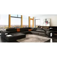AEA Design Couch Sofa Ecksofa Polster Eck Sitz Garnitur Wohnlandschaft Leder USB+LED