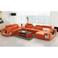 AEA Ledersofa Wohnlandschaft Ecksofa Couch Sofa Eck Garnitur Ecke XXL Big 2710A