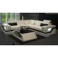 Xl Moebel Gmbh XXL Ledersofa mit USB,Garnitur Wohnlandschaft Eckcouch Leder Ecksofa HAMBURG II