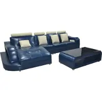 AEA Ledersofa Couch Wohnlandschaft Eck Garnitur Design Modern Sofa L-Form L6015