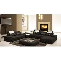 AEA Canapé d'angle Canapé Salon Canapé en cuir XXL Designer Canapés Wolfhagen S/W