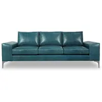 AEA XXL Sofa 3 Sitzer Couch Moderne Luxus Polster Sitz Garnitur Leder Türkis