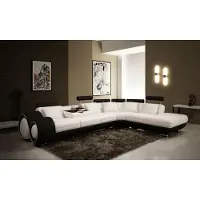 Xl Moebel Gmbh LEDERSOFA LEDERCOUCH USB GARNITUR SOFA WOHNLANDSCHAFT SCHWARZ/WEIß Maßfertigung