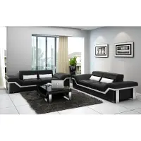 AEA Ledersofa Sofa mit USB Wohnlandschaft 3+3 Garnitur Design Modern Sofa K5007D