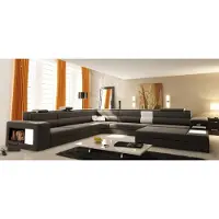 AEA Ledersofa USB XXL Wohnlandschaft Ecksofa Bigsofa Design Garnitur Designersofa