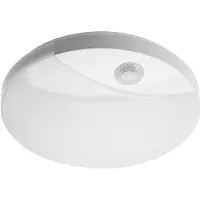 GTV Lampe LED à capteur Applique murale Plafonnier Détecteur de mouvement IP44 Lampe couloir Lampe LED à capteur 16W