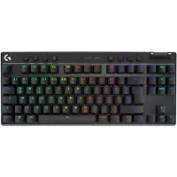 Logitech G PRO X TKL - Clavier - rétroéclairé - sans fil - 2,4 GHz, Bluetooth - QWERTY - allemand - Commutateur de touches : Tactile - noir (920-012130)