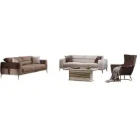 AEA Sofa Sessel Couchtische Wohnzimmermöbel Sofagarnitur Couch Set Wohnzimmer 4tlg