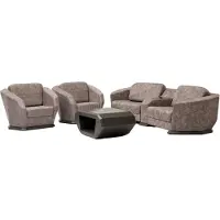 AEA Stilvolles Sofagarniturset Dreisitzer Sofa Couchtisch Sessel Relax Couch 3+1+1
