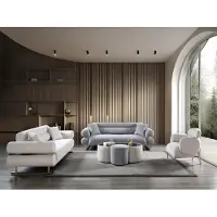 AEA Sofagarnitur 3 2 1 Sitzer Set Design Sofa Polster Couchen Couch Modern Weiß