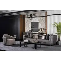 Xl Moebel Gmbh Wohnzimmer Sofagarnitur Grau Dreisitzer Sessel Luxus Couch Set 4 1 Sitzer