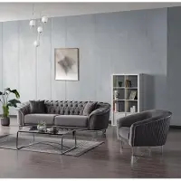 Xl Moebel Gmbh Sofagarnitur Wohnzimmer Dreisitzer Grau Couch Set Sofa 3 Sitzer Luxus Sessel