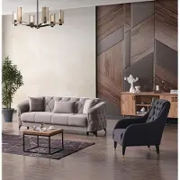 AEA Sofa Polstergarnitur Sitzgarnitur Wohnlandschaft Couch Sitzgarnitur Lounge 2+1