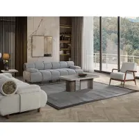 AEA Luxus Wohnzimmer Set Sofa 3-Sitzer Sessel -Qualität Modernes Design 3+1