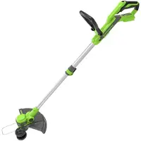 Greenworks Débroussailleuse et coupe-bordures sans fil 40V, avec roues, pour les petites et moyennes surfaces