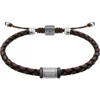 Fossil Bracelet marron / argent