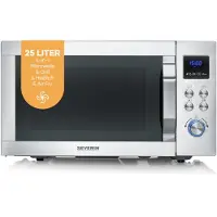 Severin Crispy Wave 4 in 1, Micro-ondes, Argent
