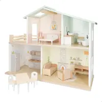 Woomax 2 Floors Wooden House Doll Beige Enfants