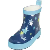 Playshoes Bottes en caoutchouc bleu clair / bleu foncé / vert clair / blanc