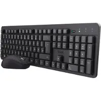 Trust Ymo II Clavier Souris Set Sans Fil Français QWERTZ Layout Plat Silencieux