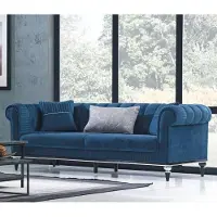 Xl Moebel Gmbh Sofa Polstercouch Dreisitzer Couch Sitzmöbel Polster Möbel Polstermöbel Blau