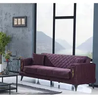 AEA Design Lila Sofa 3 Sitzer Wohnzimmer Textil Polstermöbel Modern Dreisitzer Sofa