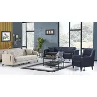 AEA Sofagarnitur 3+3+1 Sitzer Wohnzimmer Komplett Luxus Sofas Set Polstermöbel