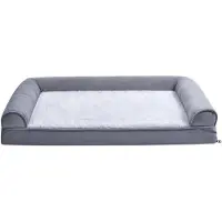 Amazon Basics A. Coussin de base en mousse pour chiens et autres animaux de compagnie, avec un oreiller amovible