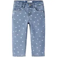 Name it Jean 'NMFBella' bleu denim / bleu clair / citron / violet