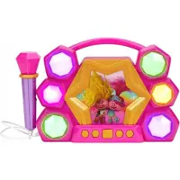 EKids BoomBox Enceinte Bluetooth + Microphone Karaoke 2en1 Trolls Trolls Queen Poppy / TR-115.UEMv23M