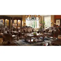 AEA Sofa 3 Sitzer Leder Sofas Couch Polster Garnitur Sofagarnitur Dreisitzer Barock