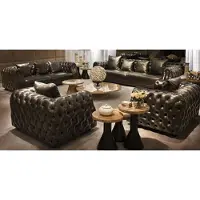 AEA Designer Chesterfield Sofagarnitur Sofa Couch Polser Set Garnitur 3+2+1+1