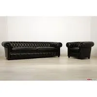 AEA Chesterfield Design XXL Sofa Couch Garnitur 5+1 Sitzer Sofagarnitur Set Original