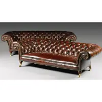 Xl Moebel Gmbh Design Chesterfield Sofagarnitur 4-Sitzer Leder Couch Polster Sofas Sofa Leder