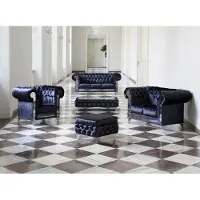 AEA Design Chesterfield 3-2-1-Hocker-Cauchtisch Sofagarnitur Polster Sofas Sofa Set