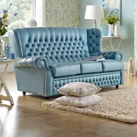 Xl Moebel Gmbh Klassische Leder Sofa Couch Polster 3 Sitzer Leder Sofas Couchen Blaue Garnitur
