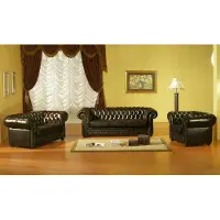 Xl Moebel Gmbh Chesterfield canapé canapé rembourré siège 3+2+1 ensemble canapé cuir Napo2
