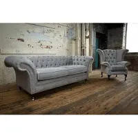 AEA 3+2 Sitzer + Ohrensessel Chesterfield Sofagarnitur Sofa Couch Polster Couchen