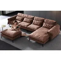 Xl Moebel Gmbh Wohnlandschaft L-Form Modern Braun Design Sofas Ecksofa Couch Polsterung
