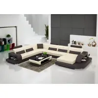 AEA Canapé d'angle Canapé Coussin d'angle Siège Salon Salon Meuble en forme de U Cuir