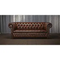 AEA Chesterfield Polster Sofa Couch Designer Garnitur 3 Sitz Couchen Klassisch