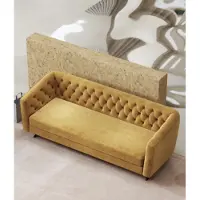 AEA Meubles de style italien 3 canapé trois places Coussin tissu Canapés