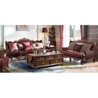 Xl Moebel Gmbh Empire USA Möbel Antik Stil Ledersofa 3+2 Sitzer Sofagarnitur Couchen Sofa Braun