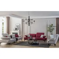 Xl Moebel Gmbh Sofagarnitur Sofa Zweisitzer Sitzer Sessel Grau Stoff Rosa Polyester