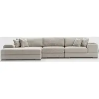 AEA Ecksofa L-Form Wohnlandschaft Luxus Grau Sofa Couch Modern Möbel