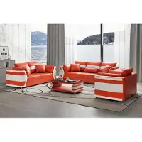 AEA Rot Sofagarnitur Couchgarnitur Ledersofa Sofa Komplette 3tlg Sofas Set