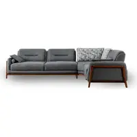 AEA Designer Ecksofa L-Form Luxus Polster Textil Wohnlandschaft Möbel im Wohnzimmer
