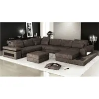 AEA Ecksofa Stoff U-Form Couch Design Polster Textil Eck Wohnlandschaft Bettfunktion