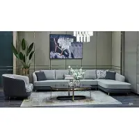 AEA Wohnlandschaft Ecksofa L-Form Sessel Set Garnitur Modern Sofa Leder Couch 2tlg.