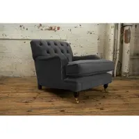 AEA Design Chesterfield Tissu Fauteuil 1.5 place Coussin Canapés Lounge Club Nouveau
